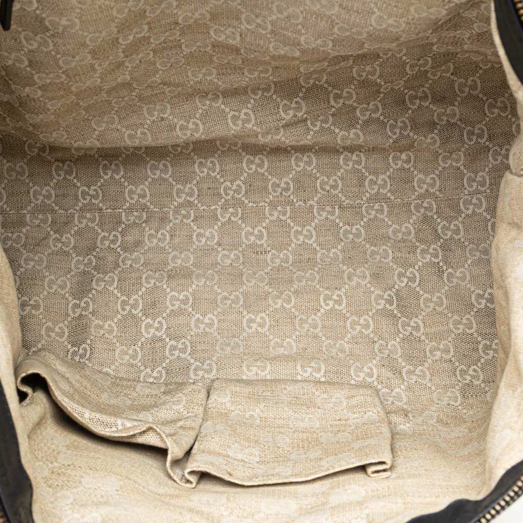 Gucci Medium Leather Web Rania Convertible Tote - 4