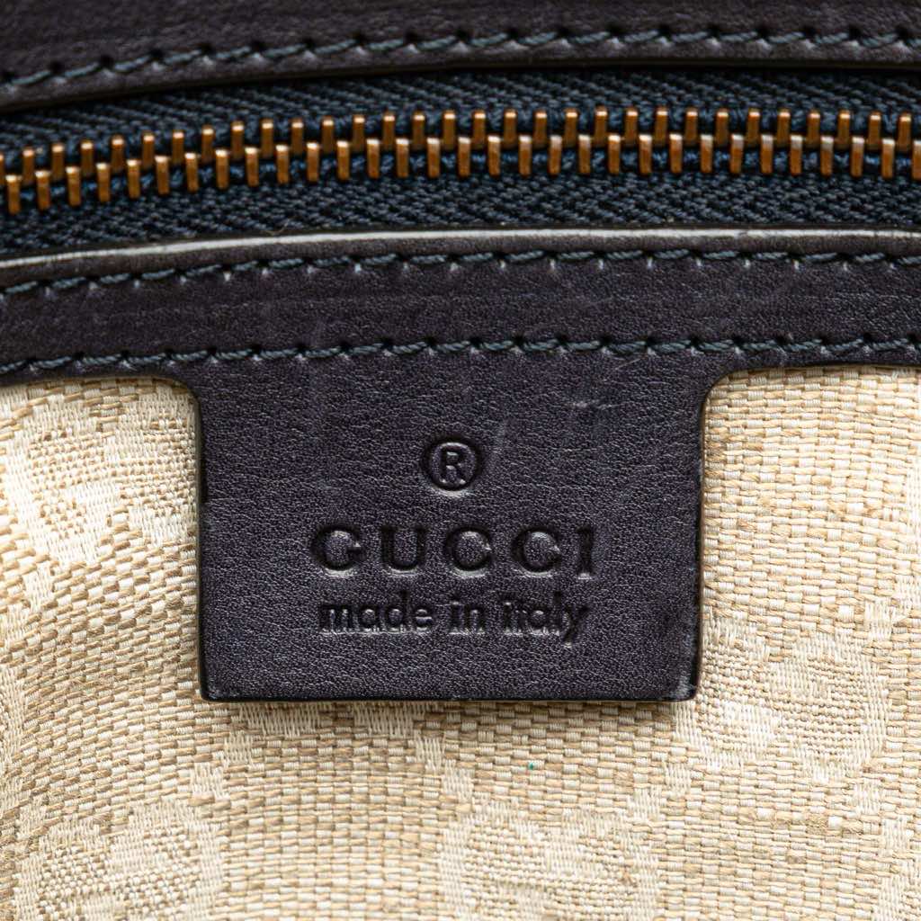 Gucci Medium Leather Web Rania Convertible Tote - Side view