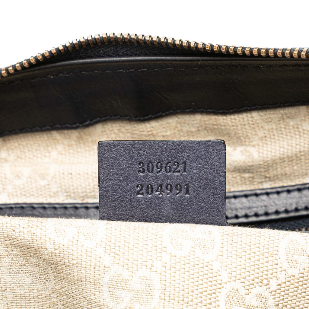 Gucci Medium Leather Web Rania Convertible Tote - Detail 1