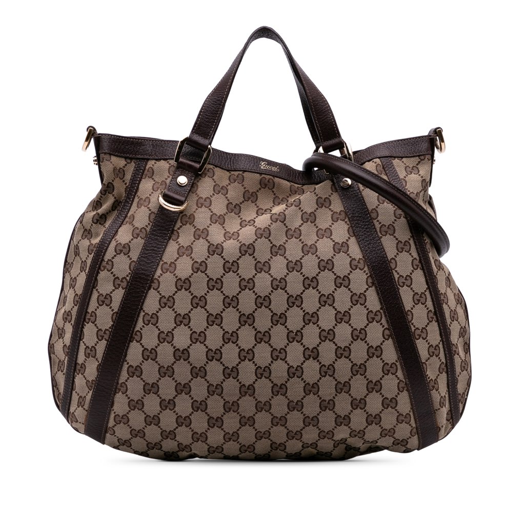Gucci GG Canvas Abbey D Ring Convertible Satchel