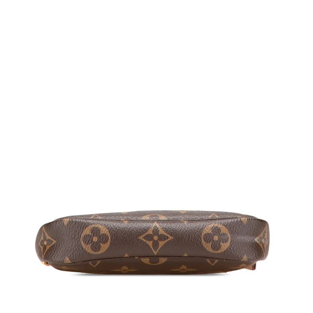Louis Vuitton Monogram Mini Pochette Accessoires Brown Canvas Very good - Inside View