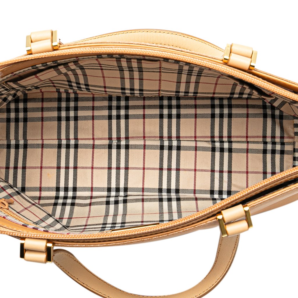 Burberry Leather Tote - 4