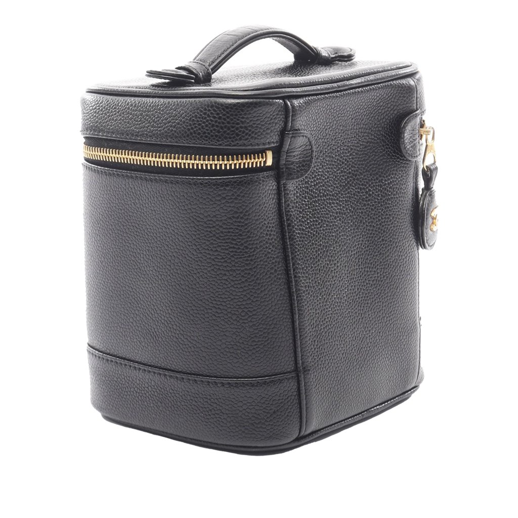 Chanel CC Caviar Vanity Case - Back view