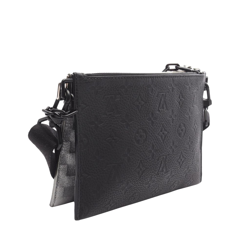 Louis Vuitton Damier Glitter Taurillon In The Loop Trio Pouch - Back view