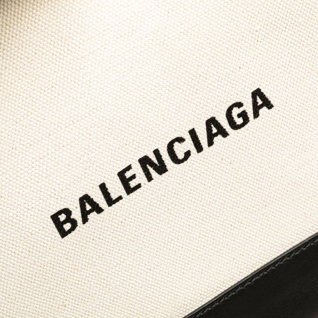 Balenciaga M Canvas Navy Clip Clutch - Detail 2
