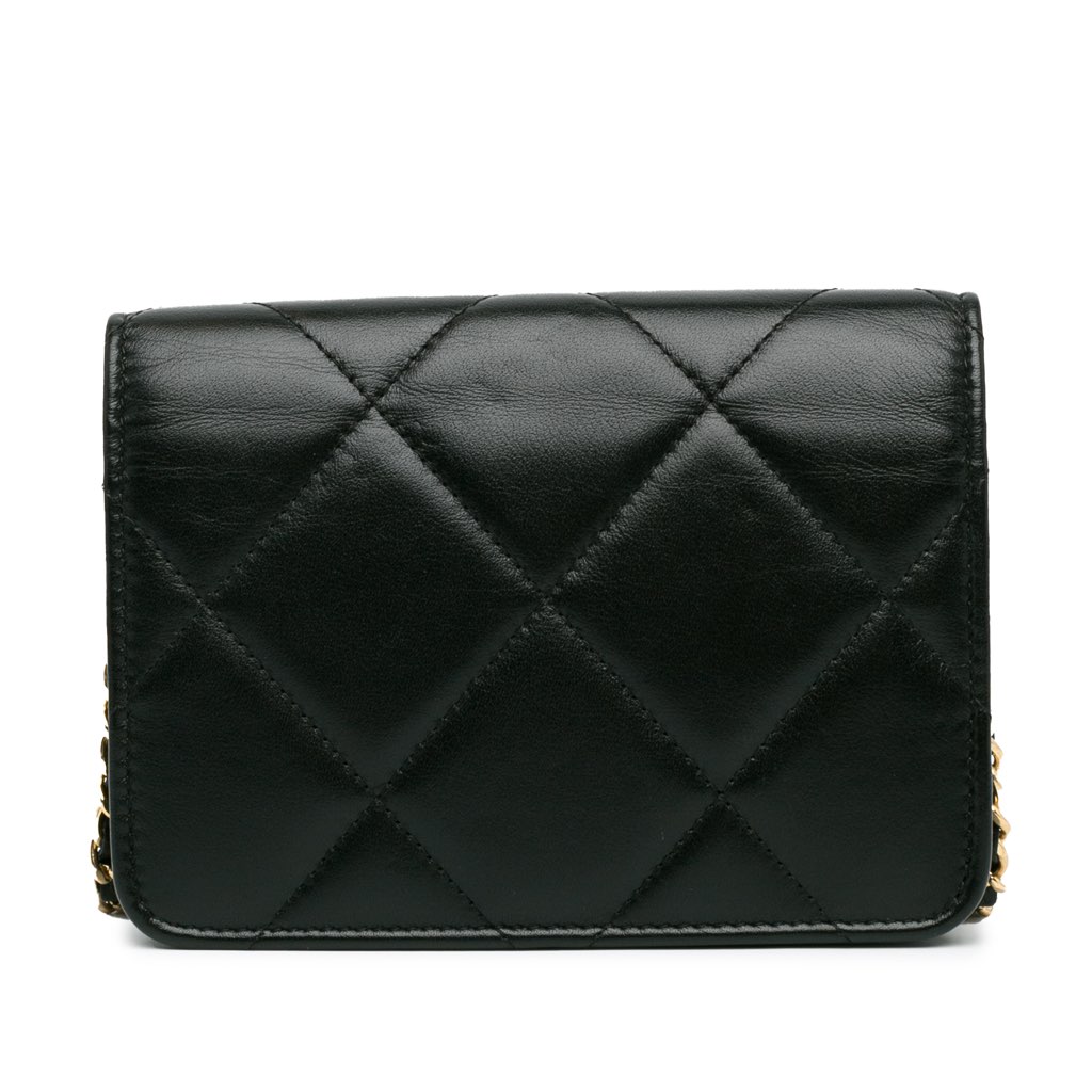 Chanel Quilted Calfskin Strass Clutch With Chain Flap - 3