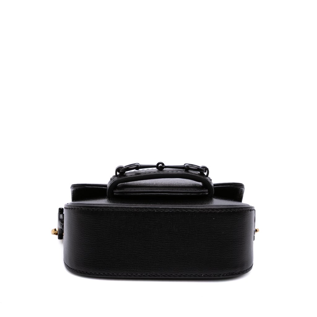 Gucci Mini Leather Horsebit 1955 Web Satchel - Image 6