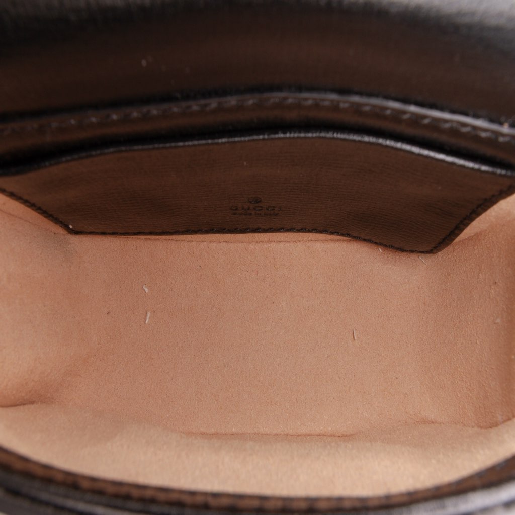 Gucci Mini Leather Horsebit 1955 Web Satchel - 4