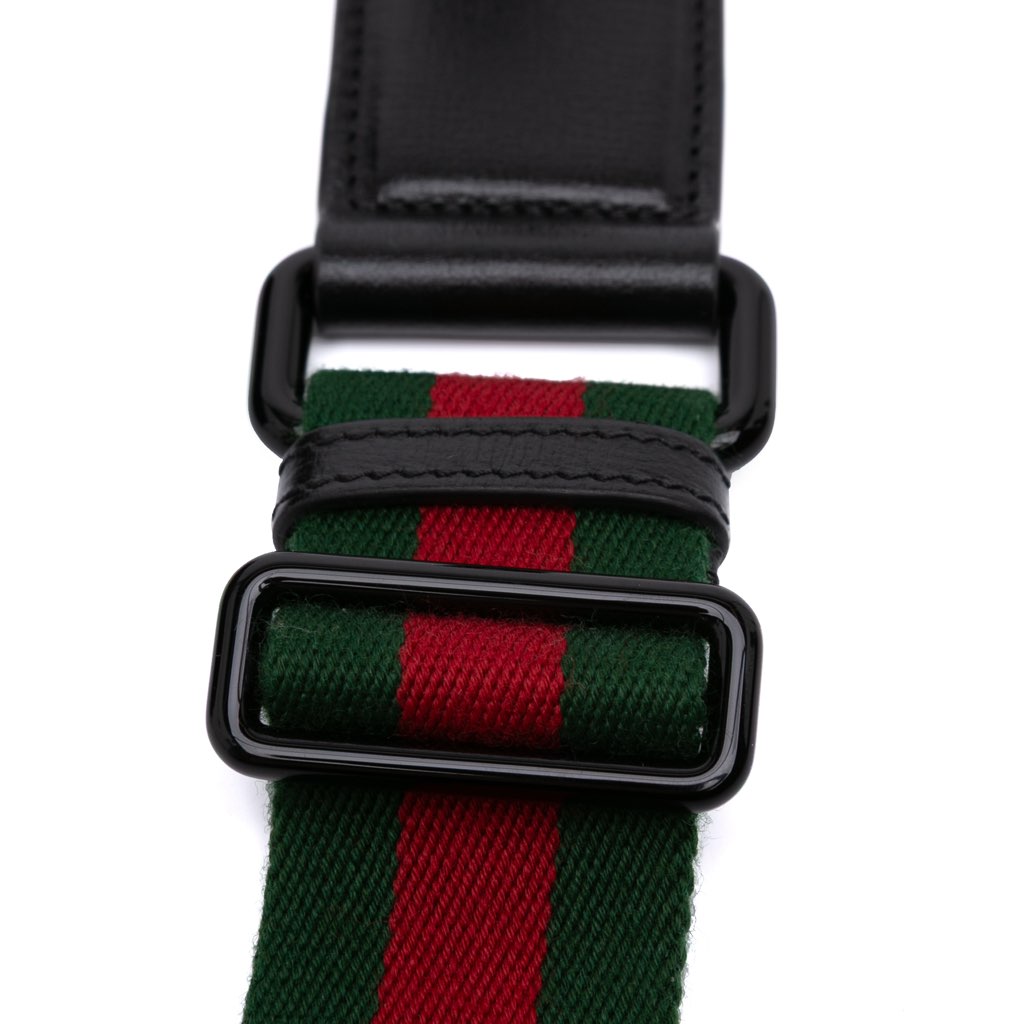 Gucci Mini Leather Horsebit 1955 Web Satchel - Detail 2