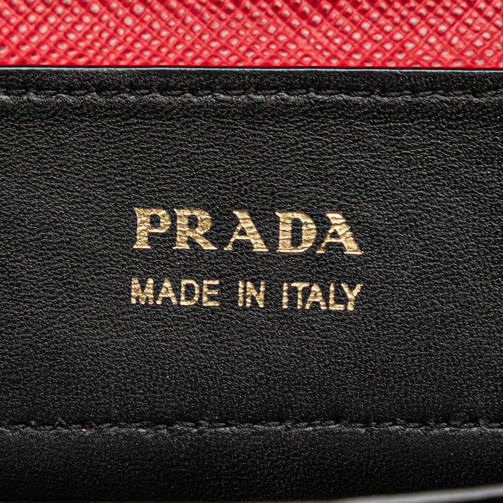 Prada Medium Saffiano Cuir Double Satchel - Side view