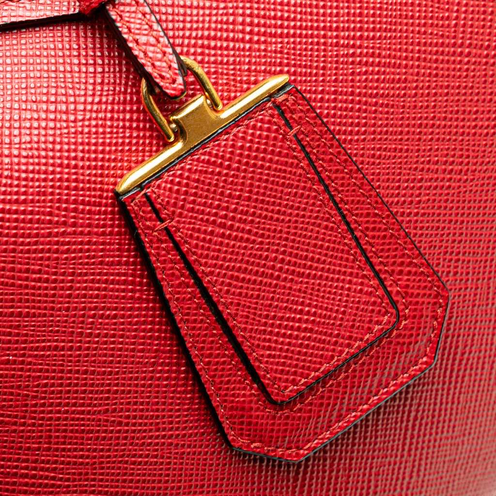 Prada Medium Saffiano Cuir Double Satchel - Detail 2