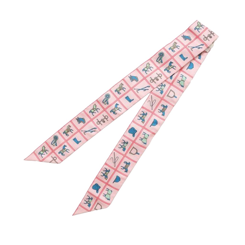 Hermès Couvertures et Tenues de Jour Silk Twilly Scarf