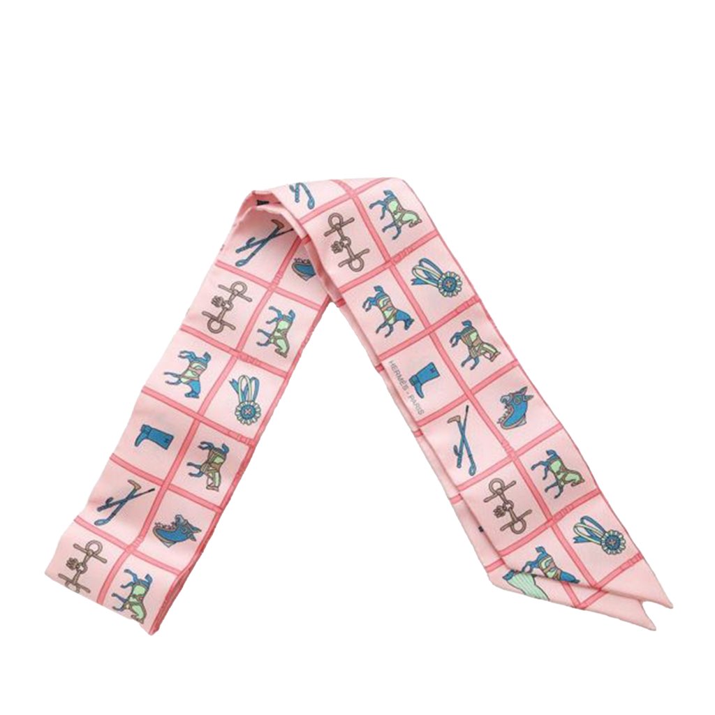 Hermès Couvertures et Tenues de Jour Silk Twilly Scarf - Image 6