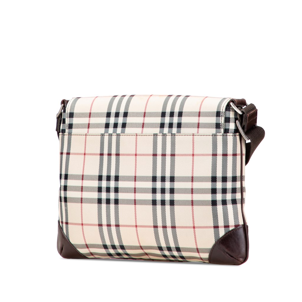 Burberry House Check Canvas Flap Crossbody - 2