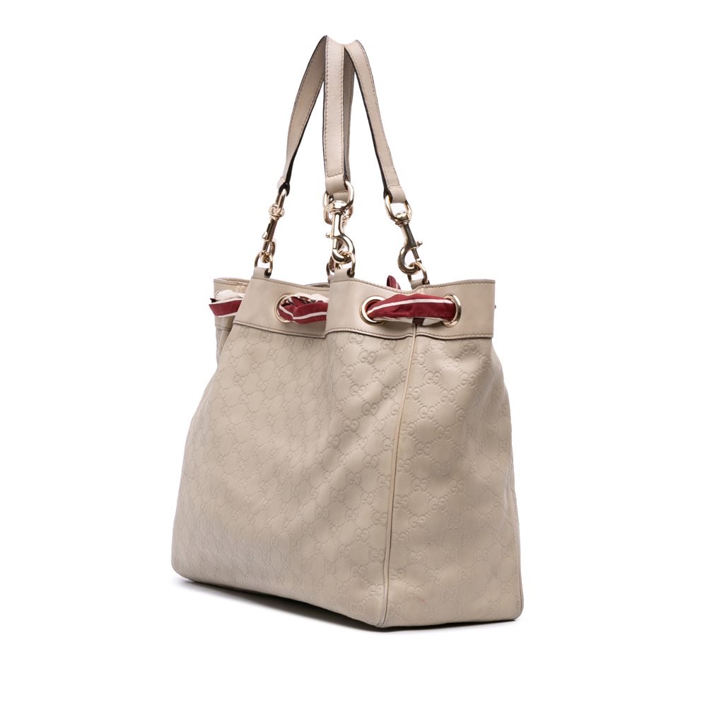 Gucci Large Guccissima Positano Scarf Tote - 2
