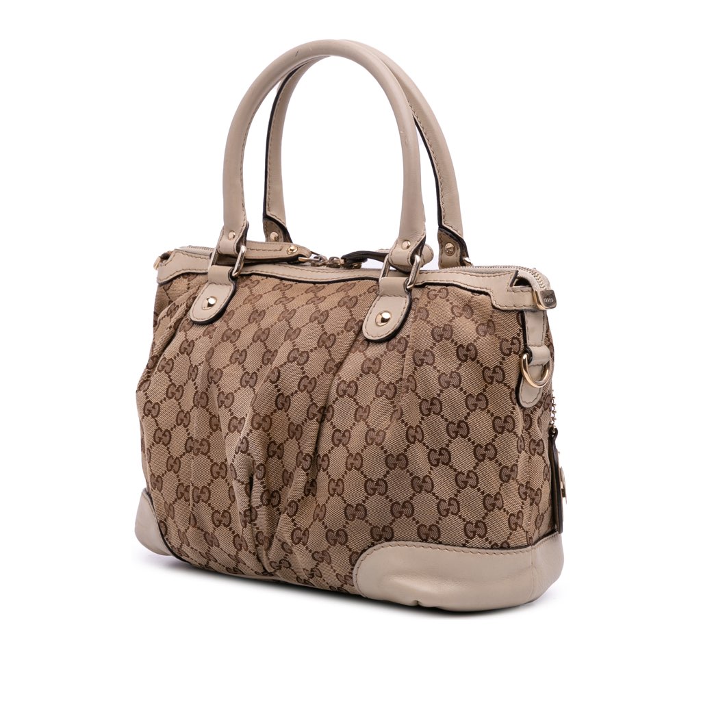 Gucci GG Canvas Sukey Satchel - Back view