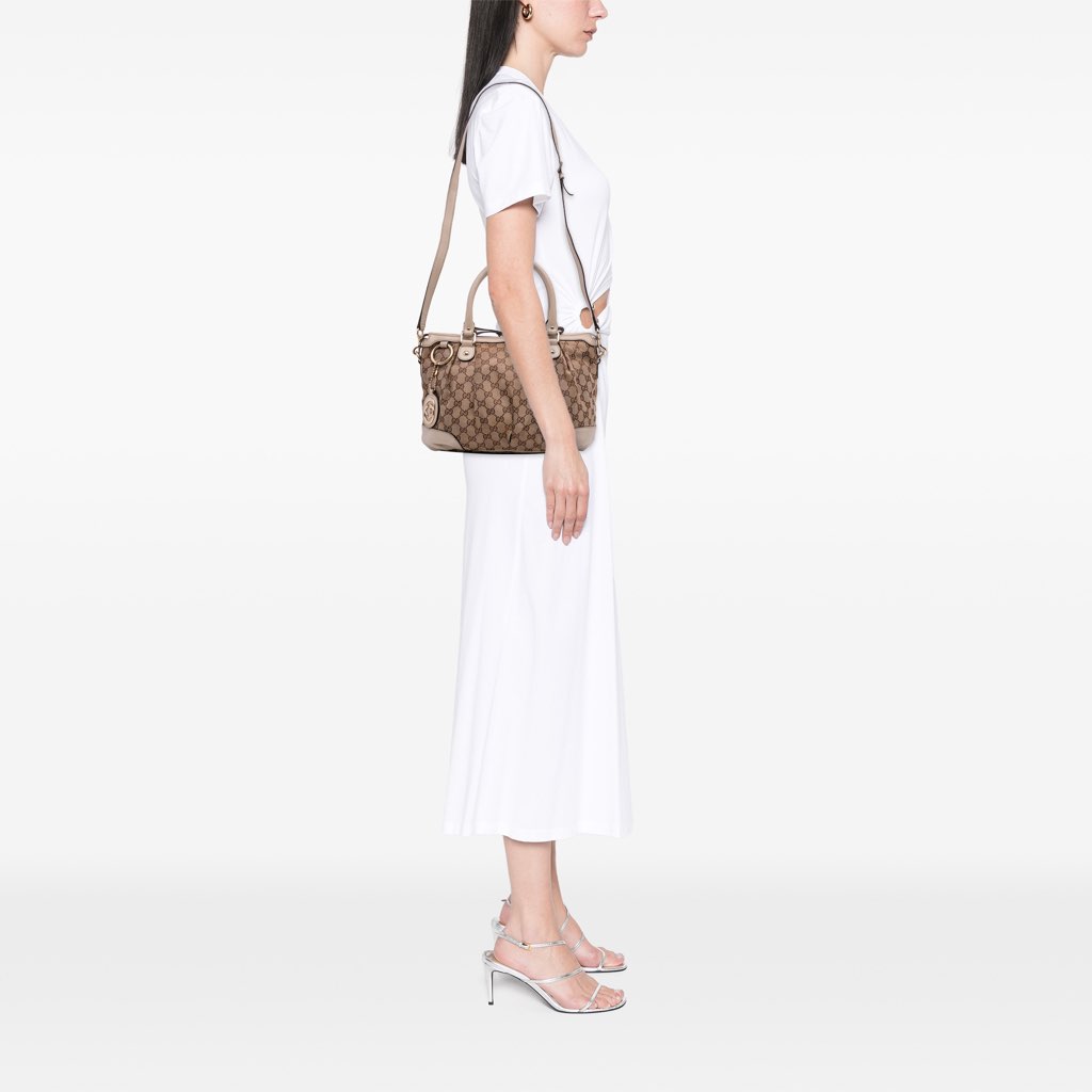 Gucci GG Canvas Sukey Satchel - Image 13