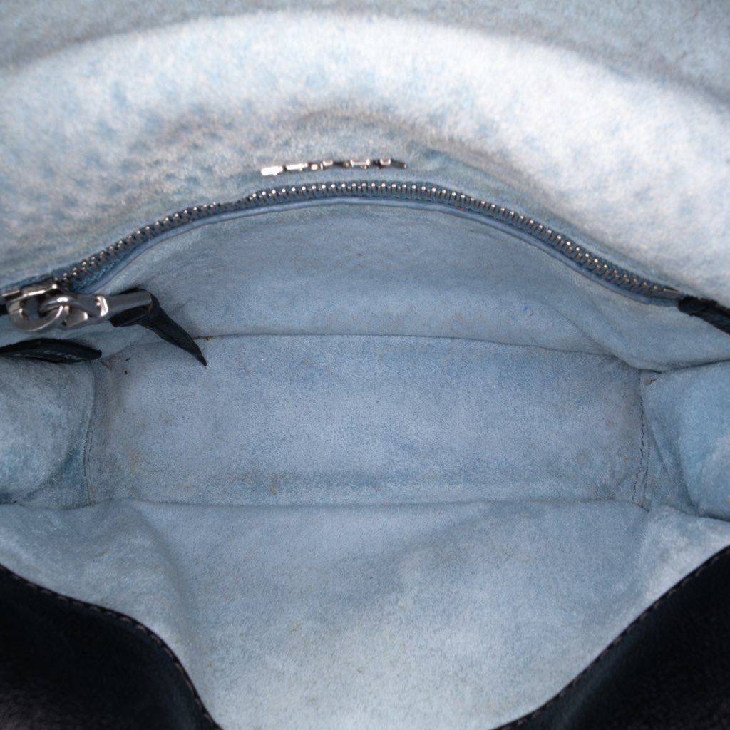 Prada Glace Calfskin Studded Etiquette Flap - 4