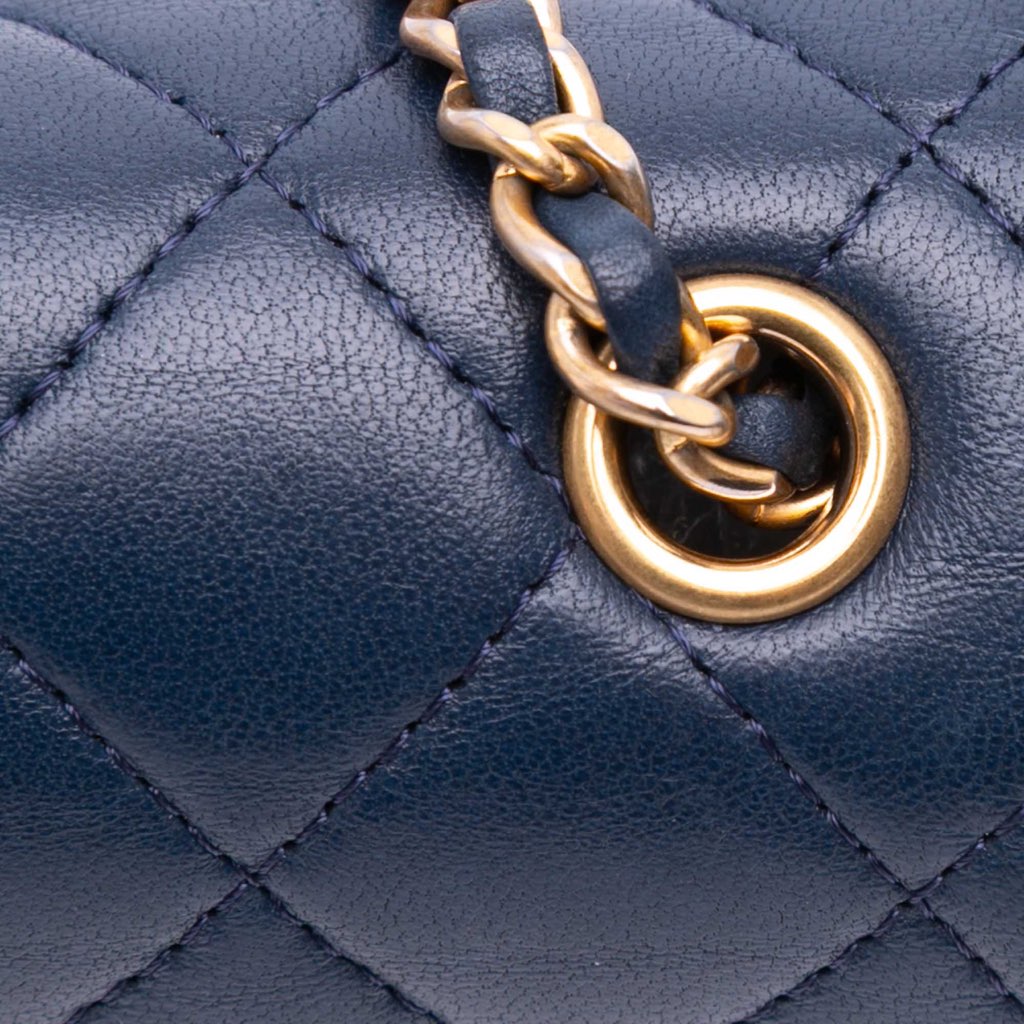 Chanel Mini Lambskin CC Crystal Full flap - Detail 2