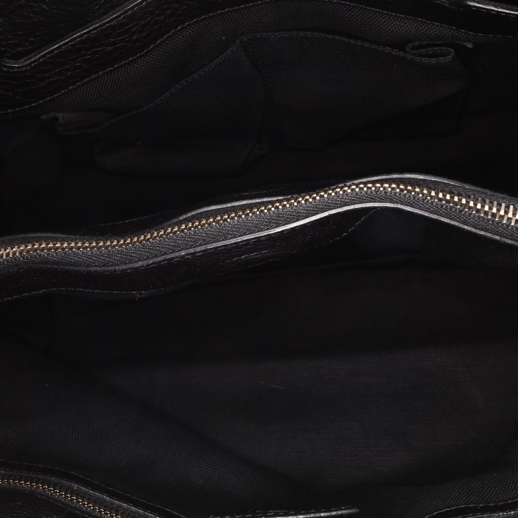 Gucci Medium Calfskin Bamboo Shopper Satchel - 4