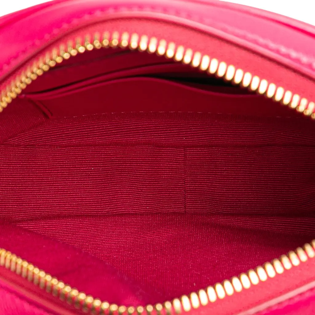 Celine Quilted Calfskin C Charm Crossbody Pink Leather Very good - Model View