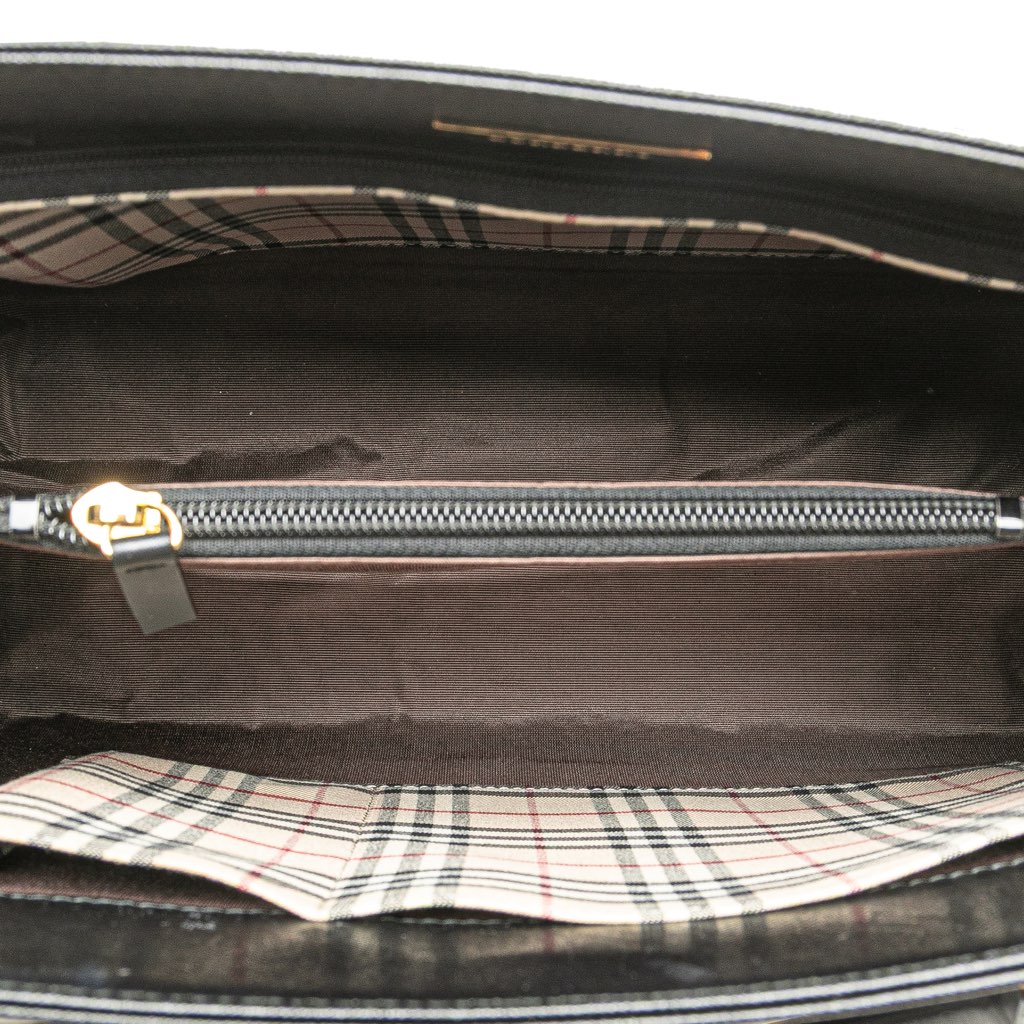 Burberry Leather Tote - 4