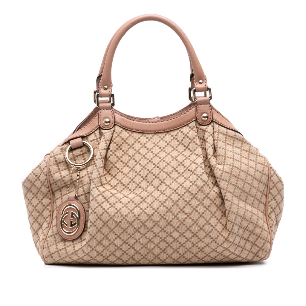 Gucci Medium Diamante Canvas Sukey Tote