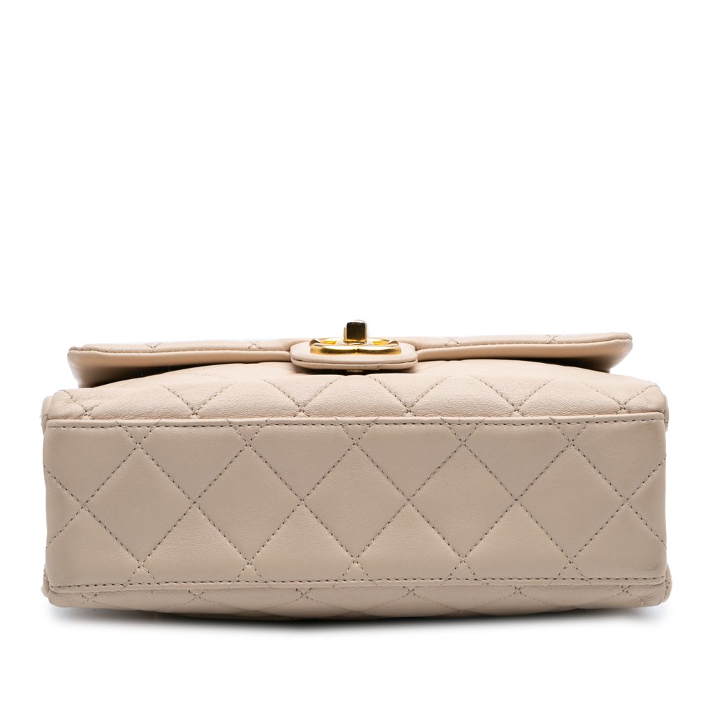 Chanel Quilted Lambskin Chaine Lettre Square Flap - 3