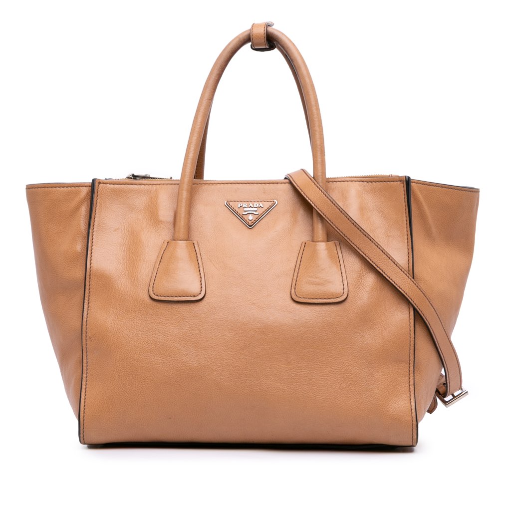 Prada Glace Calf Twin Pocket Satchel