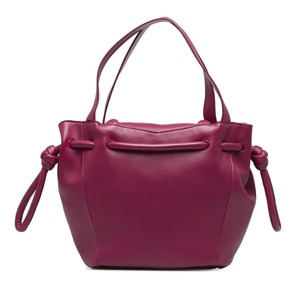 Bottega Veneta Beak Handbag Pink Leather Good - Inside View
