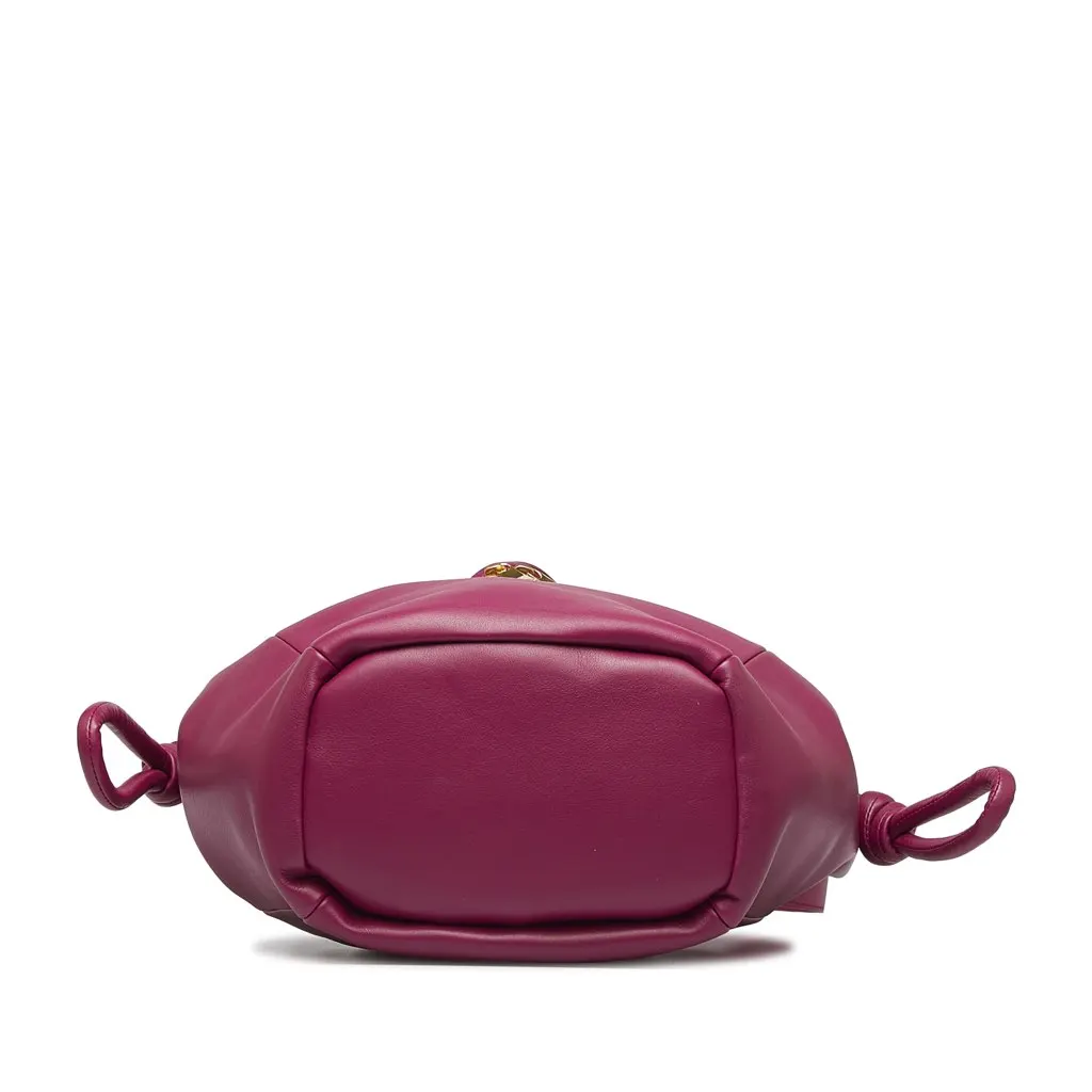Bottega Veneta Beak Handbag Pink Leather Good - Model View