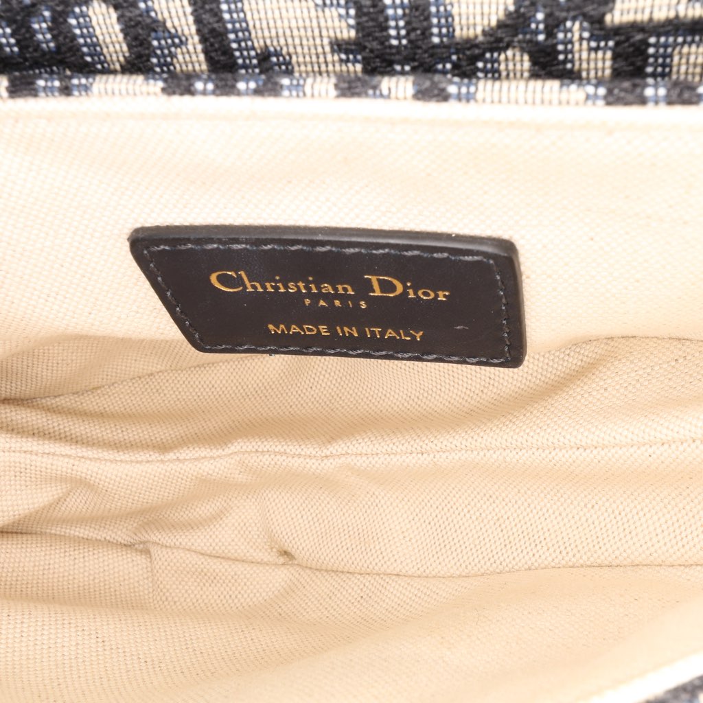 Dior Mini Oblique Canvas Saddle Bag - 4