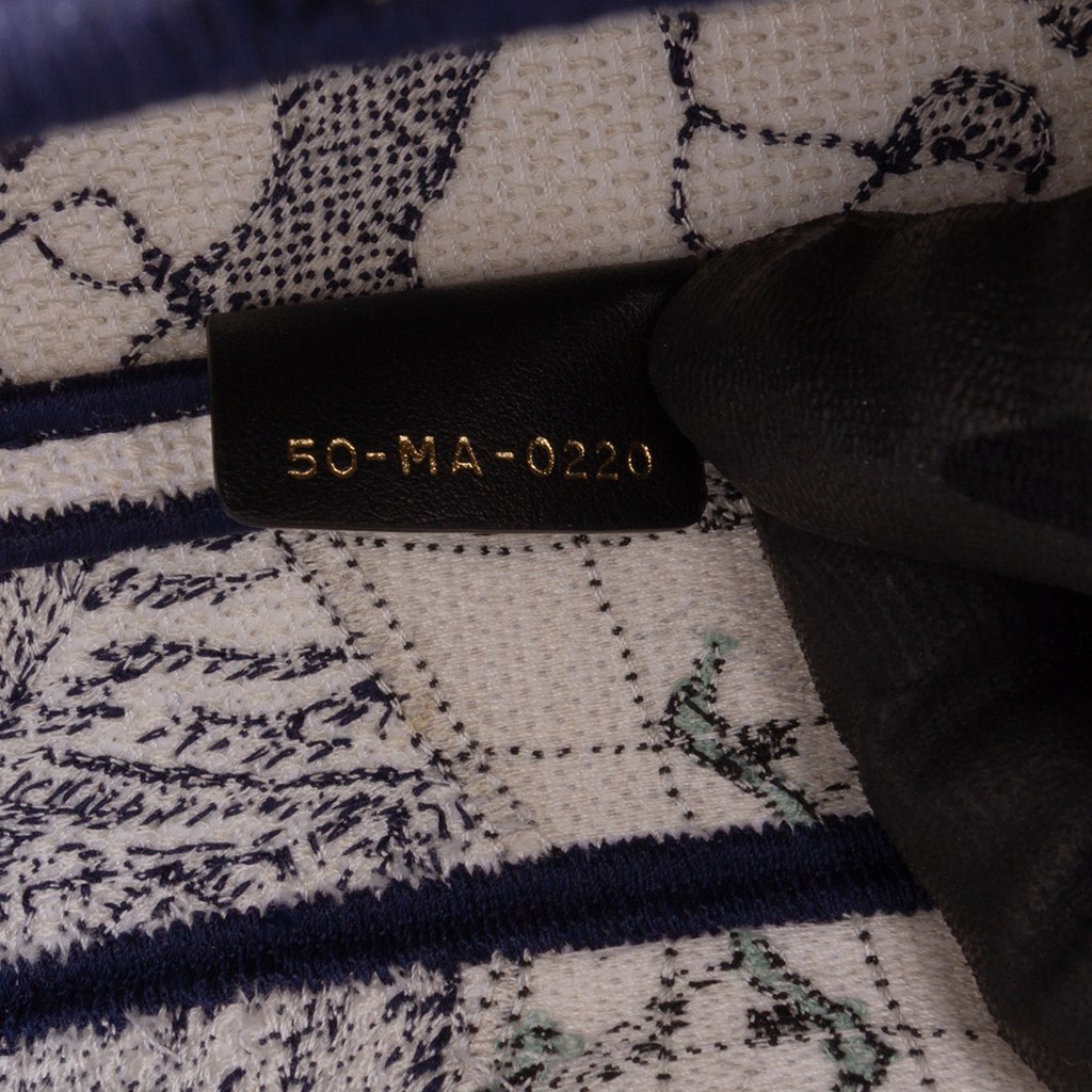 Dior Canvas Embroidered Around the World Saddle Bag - 5