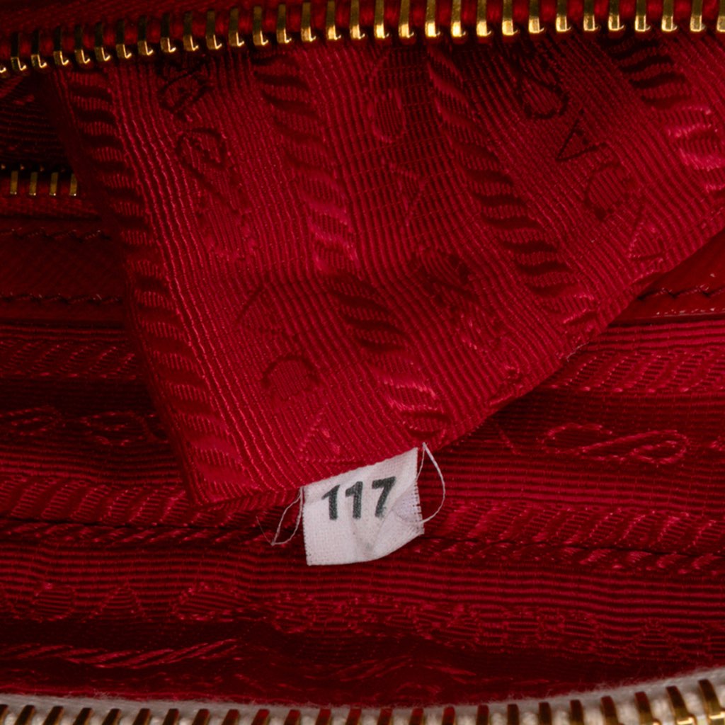 Prada Bicolor Saffiano Vernice Satchel - Detail 1