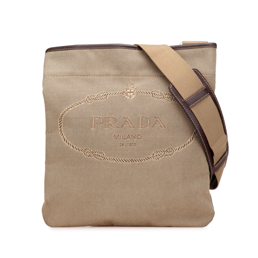 Prada Canvas Canapa Logo Crossbody