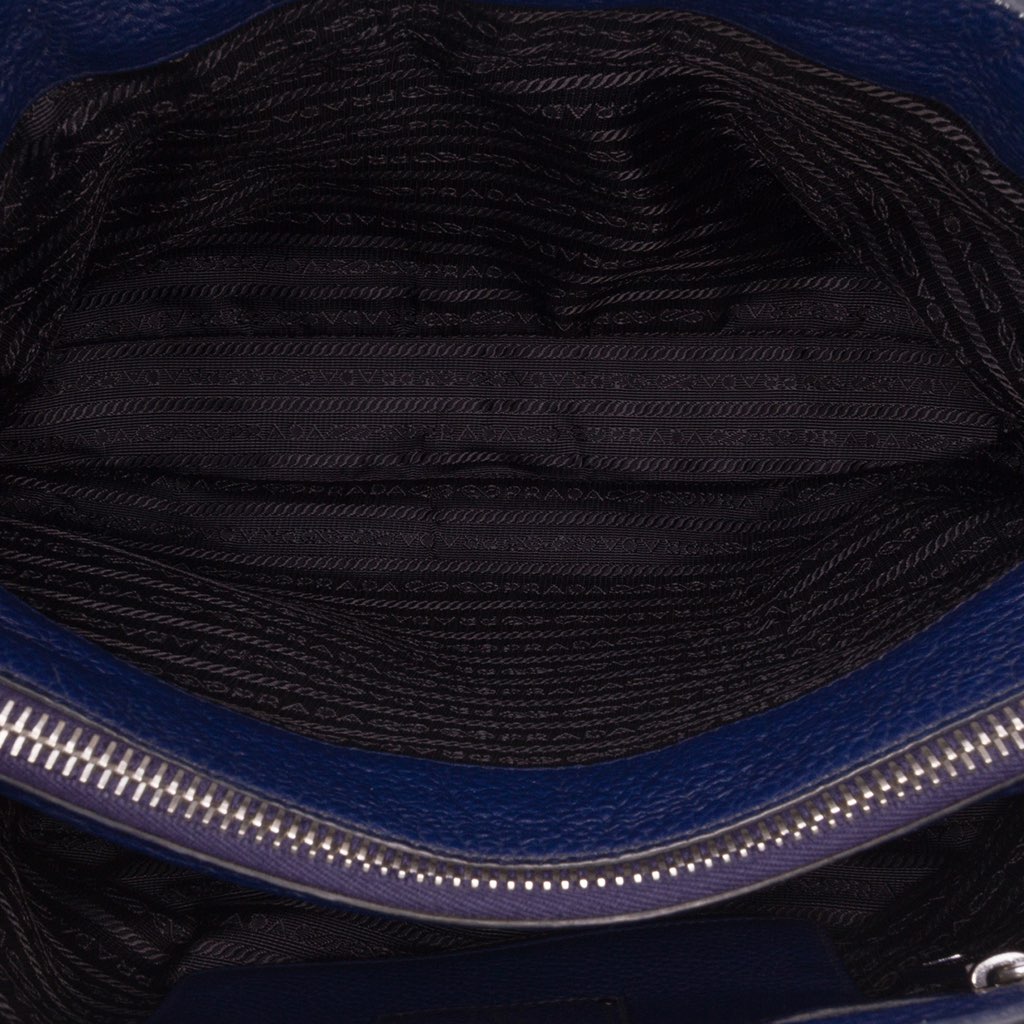 Prada Vitello Daino Zip Top Satchel - 4