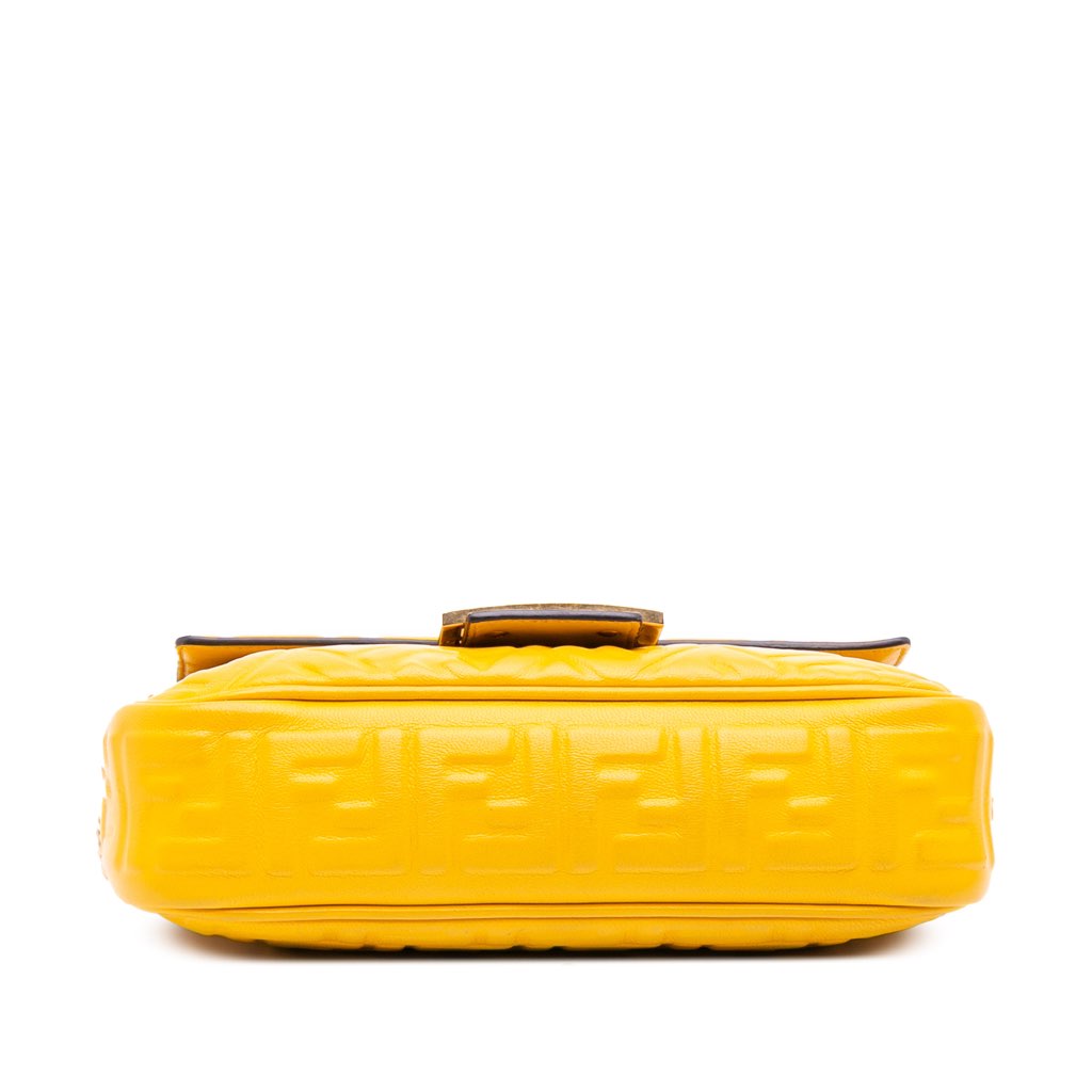 Fendi Zucca Embossed Chain Midi Baguette - Image 6