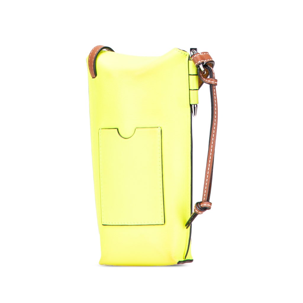 Loewe Smooth Calfskin Smiley Face Gate Pocket Crossbody - Back view