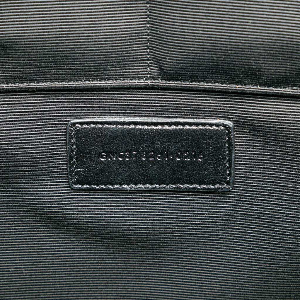 Saint Laurent Croc Embossed Leather Document Holder - Side view