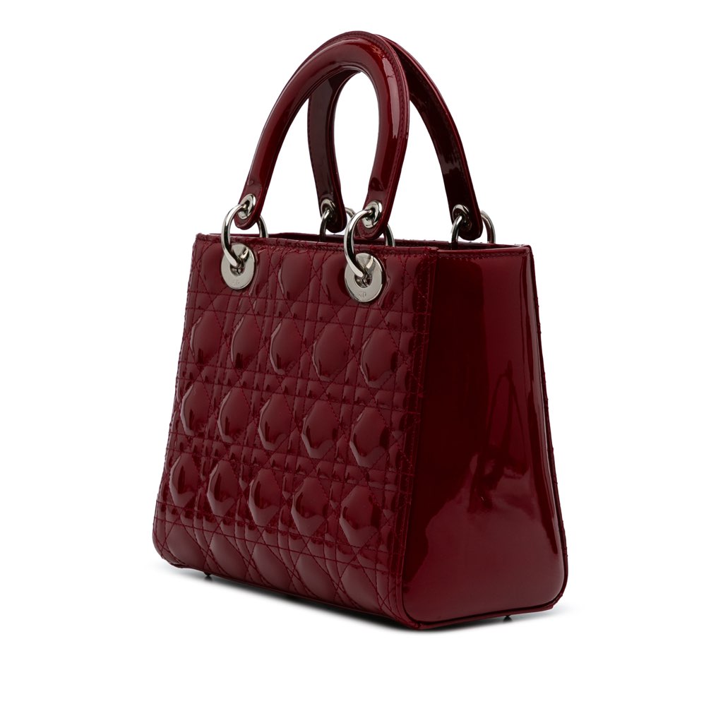 Dior Medium Patent Cannage Lady Dior - 2