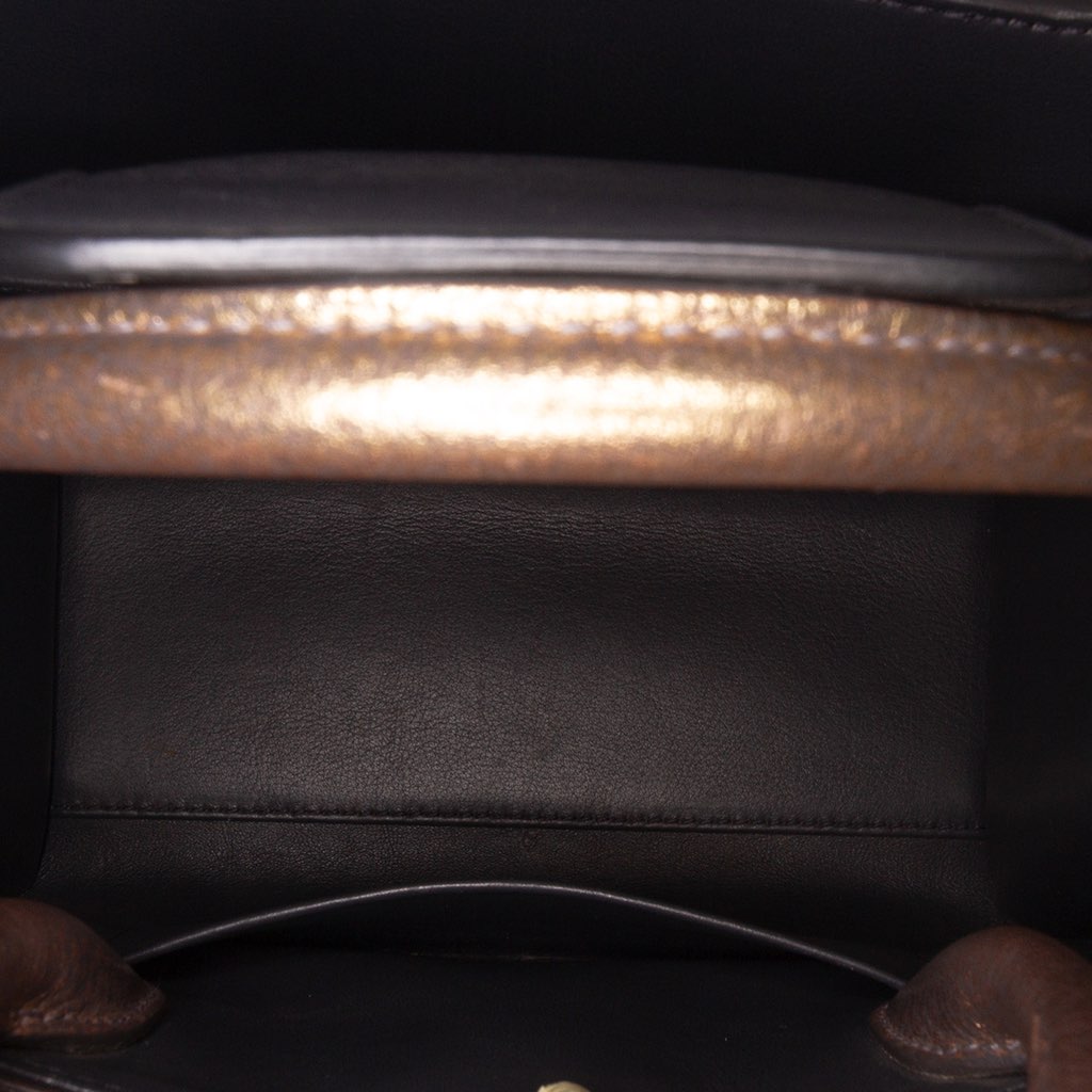 Dior Mini Metallic Grained Calfskin Diorever Satchel - 4