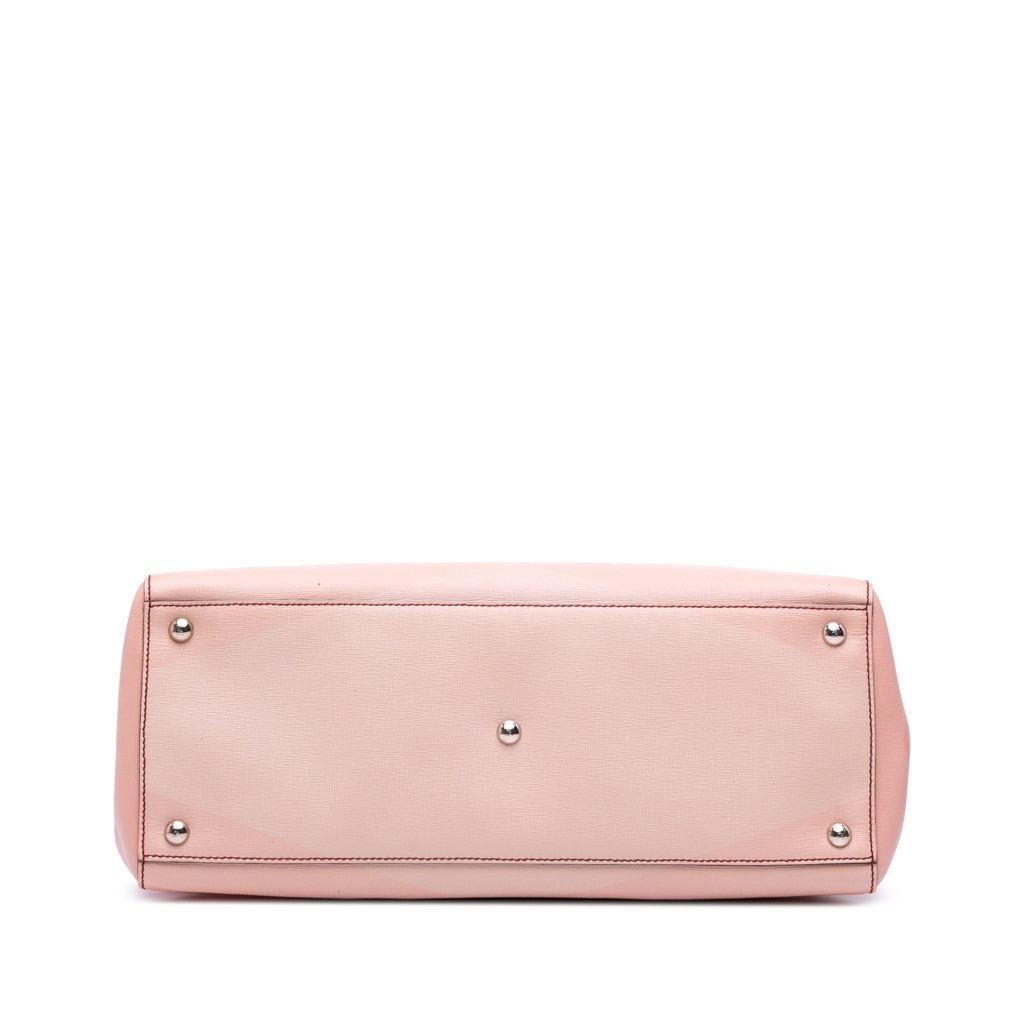 Fendi Medium Leather Geometric Degrade 2Jours Satchel - 3