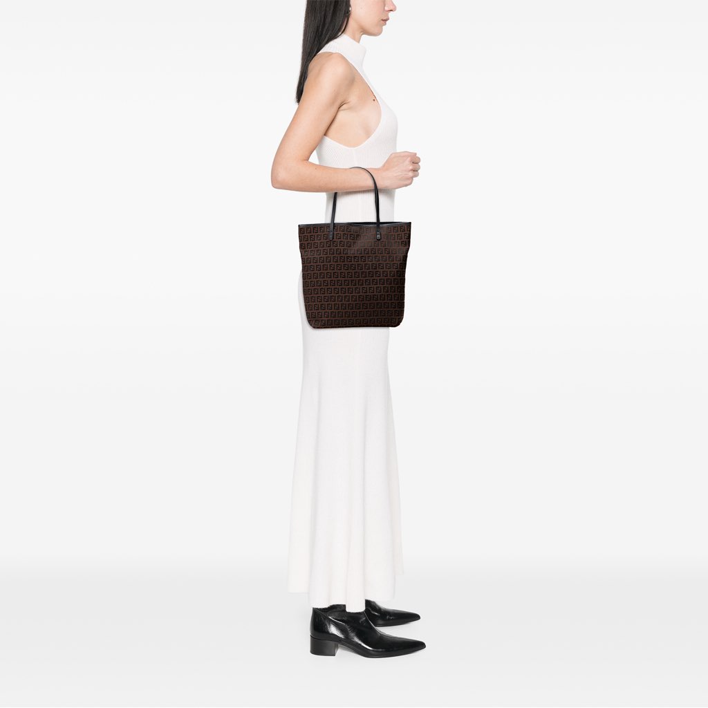 Fendi Zucchino Canvas Tote - Image 13