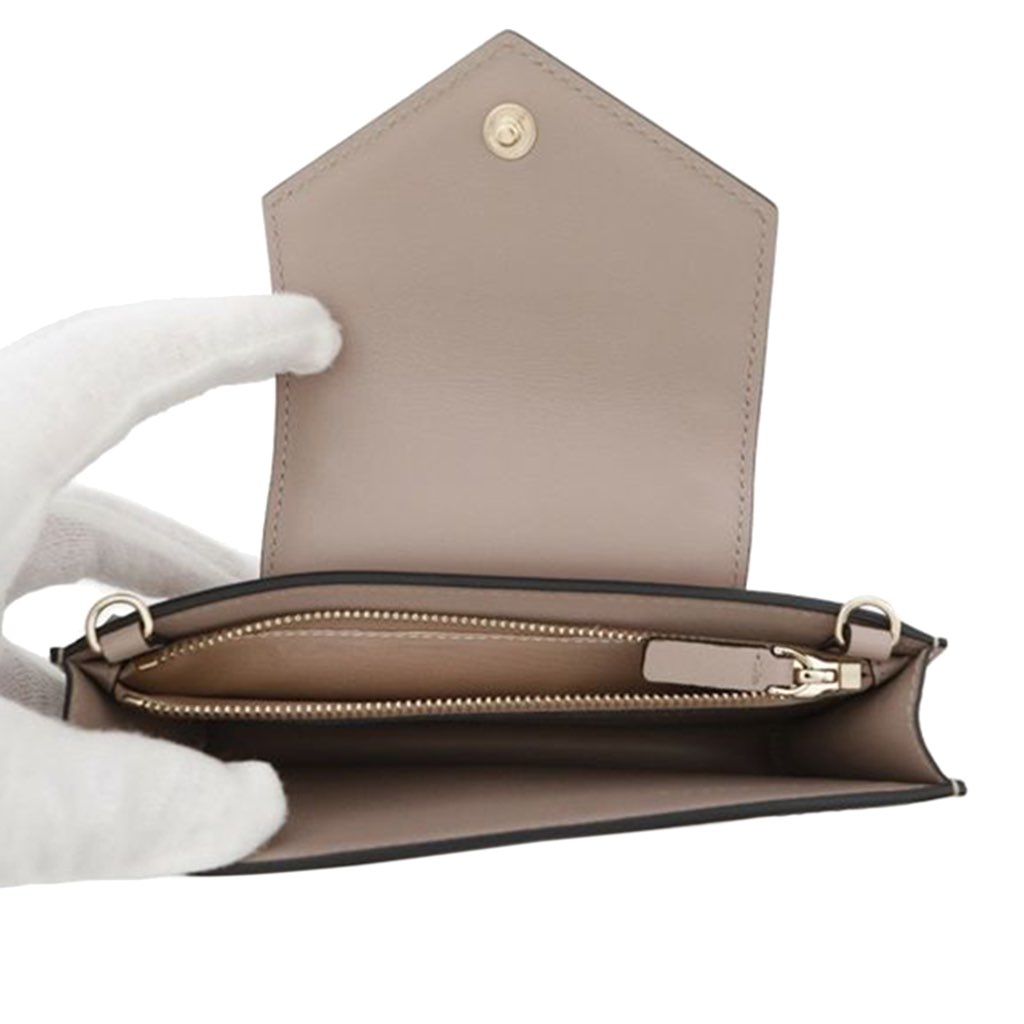 Valentino Calfskin Rockstud Phone Case with Chain - 4