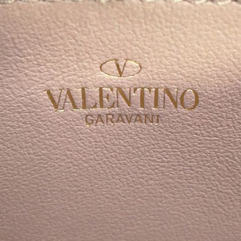 Valentino Calfskin Rockstud Phone Case with Chain - 5