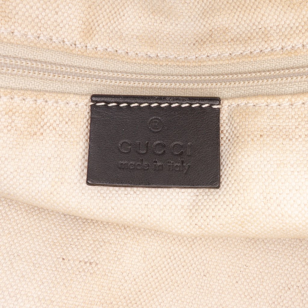 Gucci Diamante Canvas Sukey Satchel - Side view