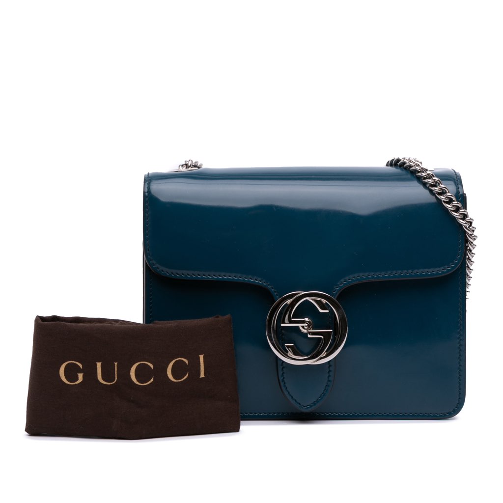 Gucci Small Polished Calfskin Interlocking G Dollar Crossbody - Image 13