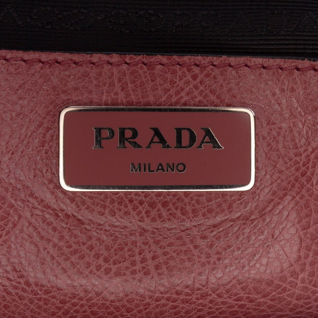 Prada Glace Calf Sound Lock Satchel - 5