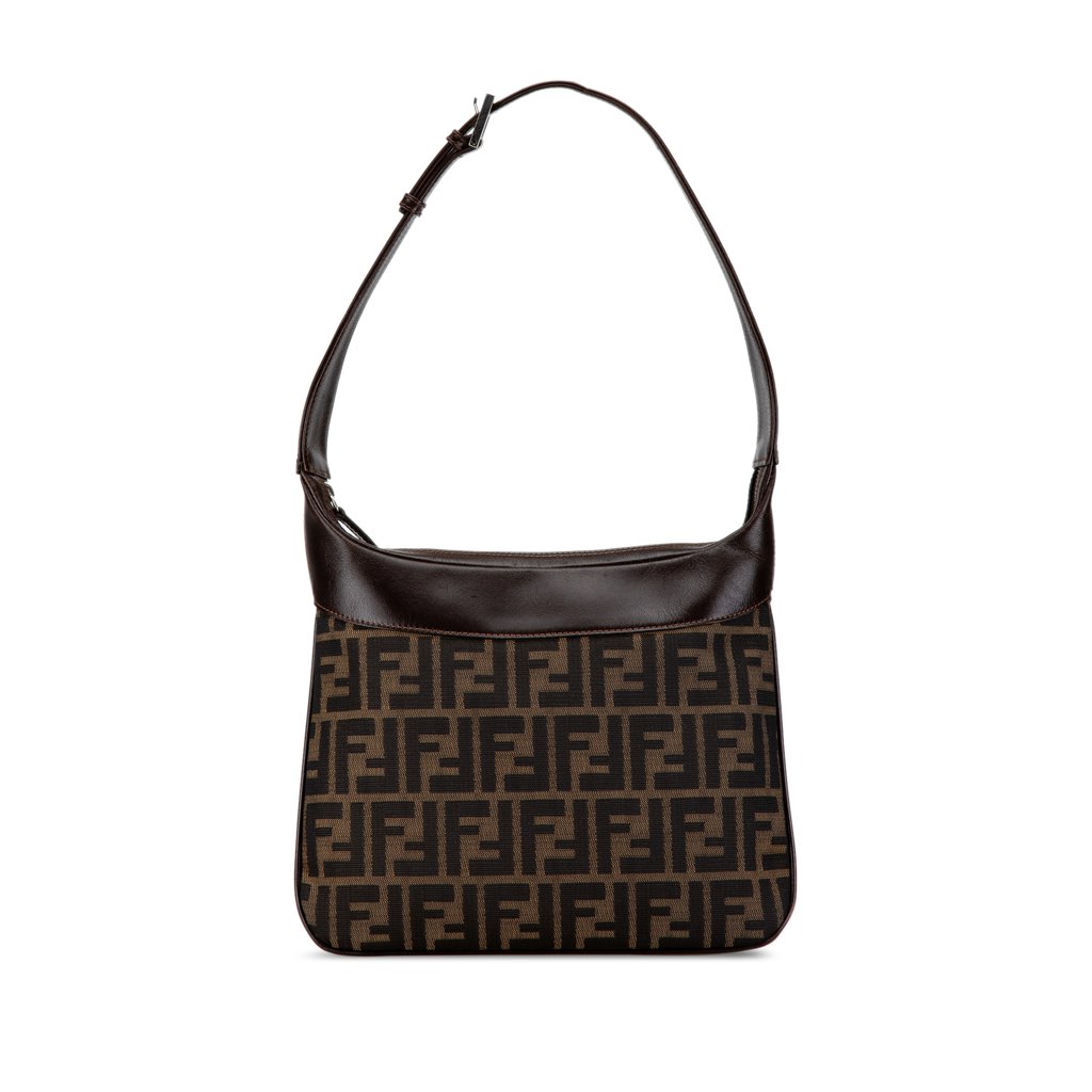 Fendi Zucca Canvas Shoulder Bag