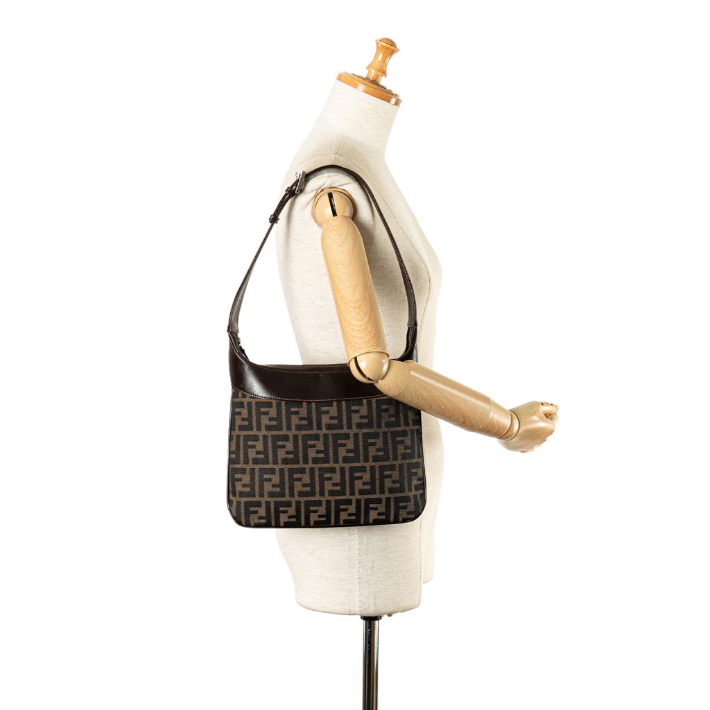 Fendi Zucca Canvas Shoulder Bag - Image 13